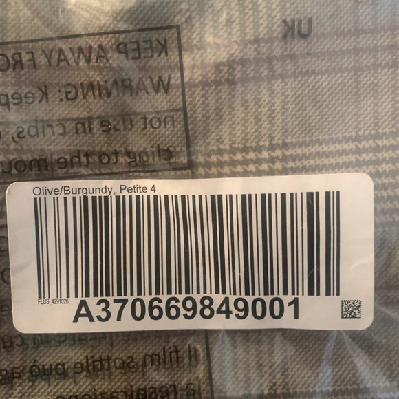 NWT G.I.L.I. PETITE WIDE LEG PLAID PANTS OLIVE/BURGUNDY STRIPE-VARIOUS SIZES - Picture 16 of 16